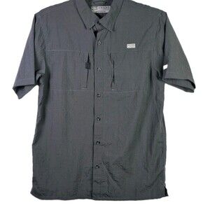 Drake Clothing Co Waterfall Men's Medium Gray Short Sleeve Shirt